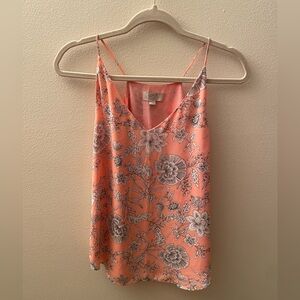 LOFT pink Floral Camisole